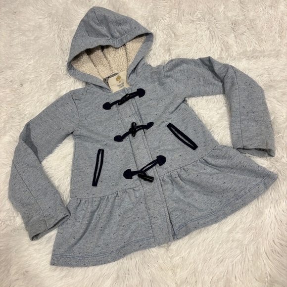 Tucker + Tate Blue metallic zip front - Grey Coat Size 5T - Picture 9 of 9